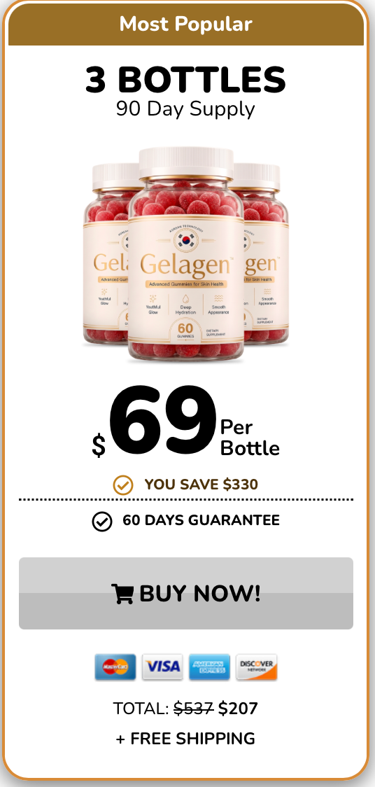 Gelagen three bottle 90 day supply offer